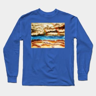 Double Rainbow at the Beach Long Sleeve T-Shirt